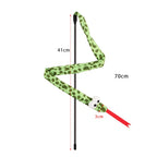 Suction cup cat toy stick that can be attached and held with steel wire multi head interchangeable cat toy and pet supplies