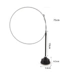 Suction cup cat toy stick that can be attached and held with steel wire multi head interchangeable cat toy and pet supplies