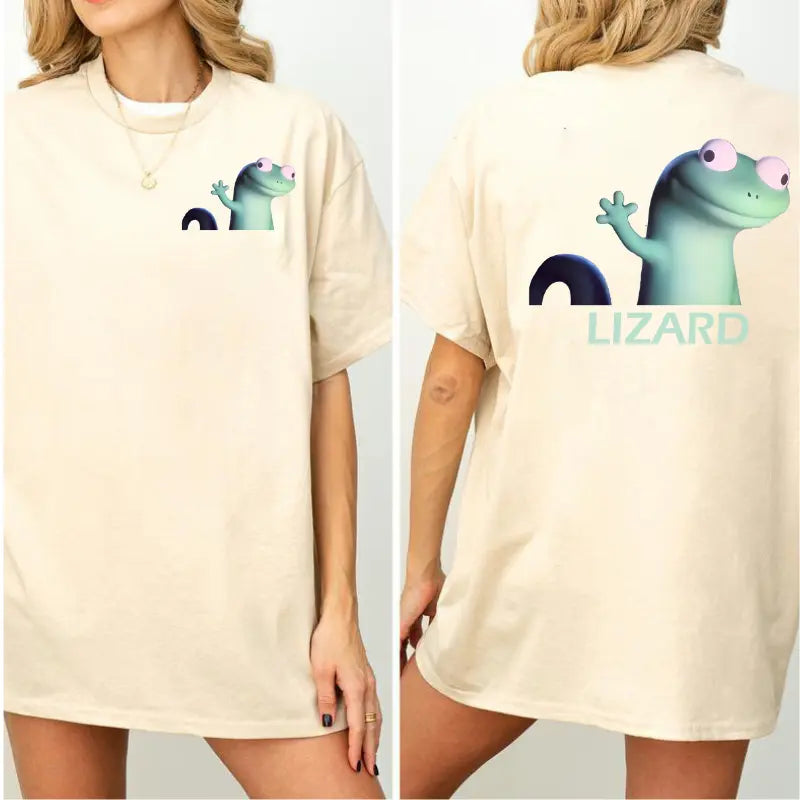 "Lizard Lizard Lizard" 2-Sided T-Shirt – Funny Meme Unisex Tee