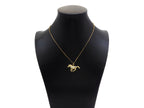 18K Gold Filled Running Horse Shape Pendant,Sku#z1352
