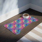 Bespattered Facade Rainbow Nebula Pet Feeding Mats (3 Shapes)
