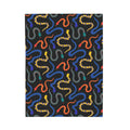 Vibrant Serpents Plush Throw