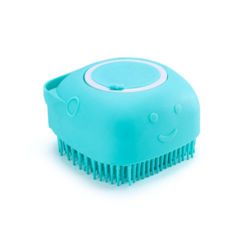 Silicone Dog Bath Massage Gloves Brush Pet Cat Bathroom Cleaning Tool Comb Brush For Dog Can Pour Shampoo Dog Grooming Supplies