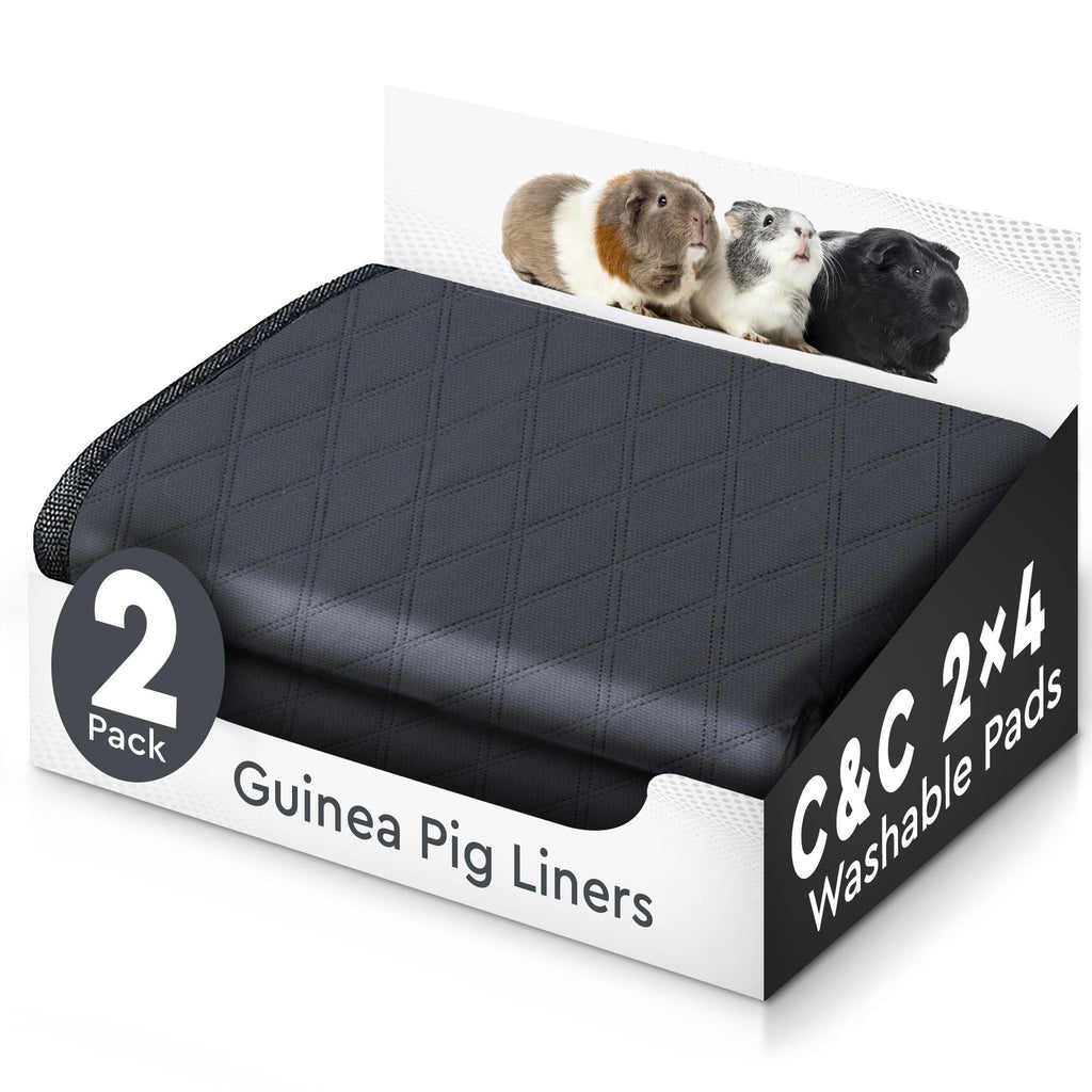Washable Cage Liners for Rabbits & Guinea Pigs 2x4 C&C 57x28 in 2-Pack Waterproof
