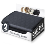 Washable Cage Liners for Rabbits & Guinea Pigs 2x4 C&C 57x28 in 2-Pack Waterproof
