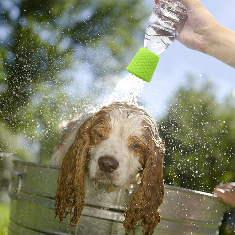 Silicone Pet Shower Head Portable Pet Bathing Shower Tool Outdoor Cat and Dog Cleaning Grooming Supplies