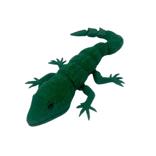 Articulated Lizard Fidget Toy | 3D Printed Flexible Fidget Toy or Desk Display | Made in USA