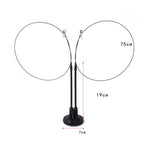 Suction cup cat toy stick that can be attached and held with steel wire multi head interchangeable cat toy and pet supplies