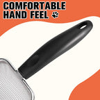 Cat Litter Scoop Stainless Steel Mesh Litter Shovel Deep Shovel Reliable Litter Cleaner Corner Shovel Beach Shovel Easy To Clean Reptile Terrarium Sand Waste Dark Black