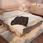 Vibrant Serpents Plush Throw