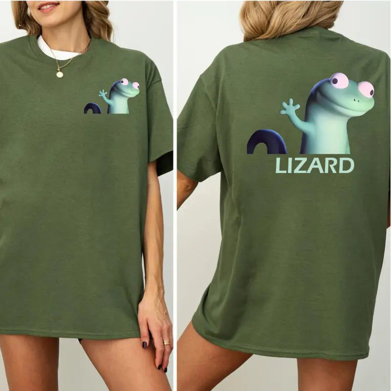 "Lizard Lizard Lizard" 2-Sided T-Shirt – Funny Meme Unisex Tee