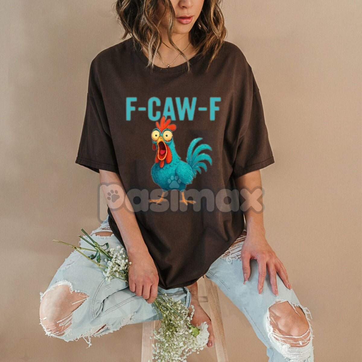 Funny Rooster Chicken T-Shirt - Farm Animal Humor Tee, Bird Lovers Apparel