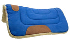 Mini Contour Cut Canvas Western Saddle Pad with Fleece Lining by Tahoe Tack - Size 19" X 19"