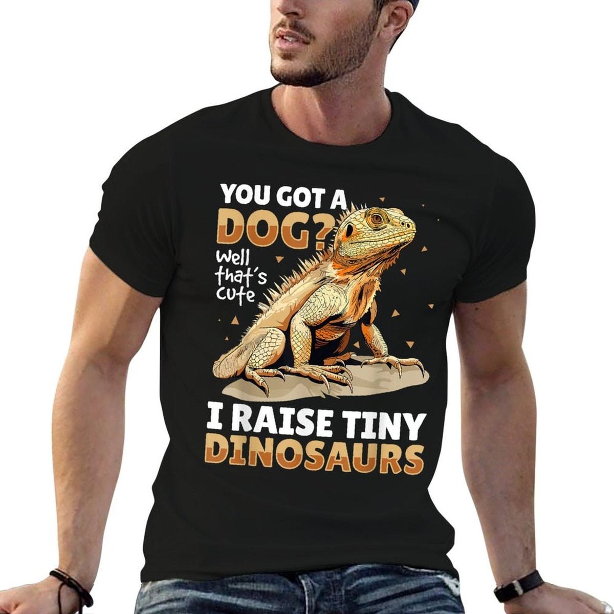 Bearded Dragon Pogona Reptile - I Raise Tiny Dinosaurs  Classic T-Shirt