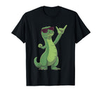 Green Lizard Reptile Rock Hand Sign T-Shirt - Novelty Apparel Men Women