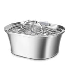 Stainless Steel Smart Pet Water Dispenser with Automatic Circulation and Filtration, Large Capacity Feeder for Cats and Dogs