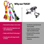 3-in-1 Bundle Enrichment Tube for Dogs - Tug Toy, Treat Dispenser & Snuffle Ball