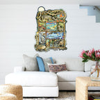 Reptiles Fish Amphibians Whimsical Wall Art by Laura Seeley - Love Family Kids Decor - 8513011-LS