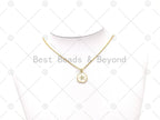 Enamel Sea Horse and Flower Charm, Sku#Y601