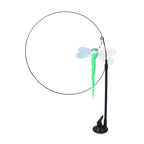 Suction cup cat toy stick that can be attached and held with steel wire multi head interchangeable cat toy and pet supplies