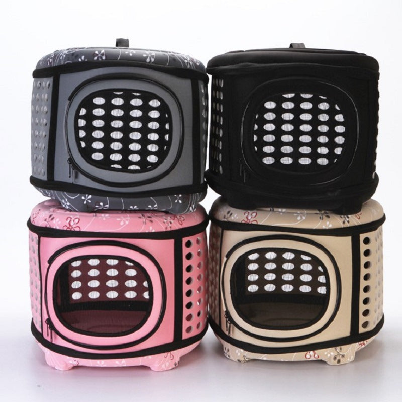 Foldable Pet Dog Cat Puppy Handbag Carrier Cage