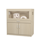 Squirrel cage acrylic panel with independent storage cabinet and wooden guinea pig room with bridge (L 31.50 x W 15.75 x H32.28)