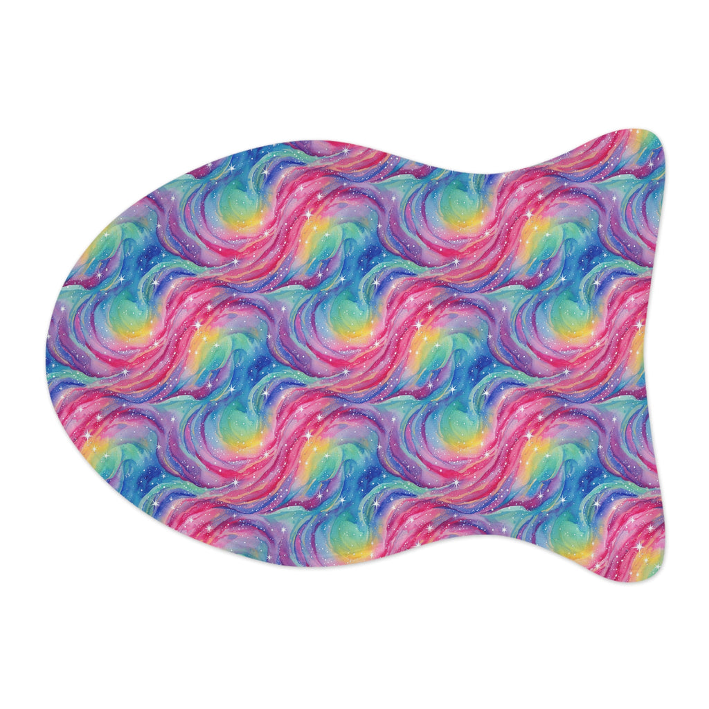 Bespattered Facade Rainbow Nebula Pet Feeding Mats (3 Shapes)