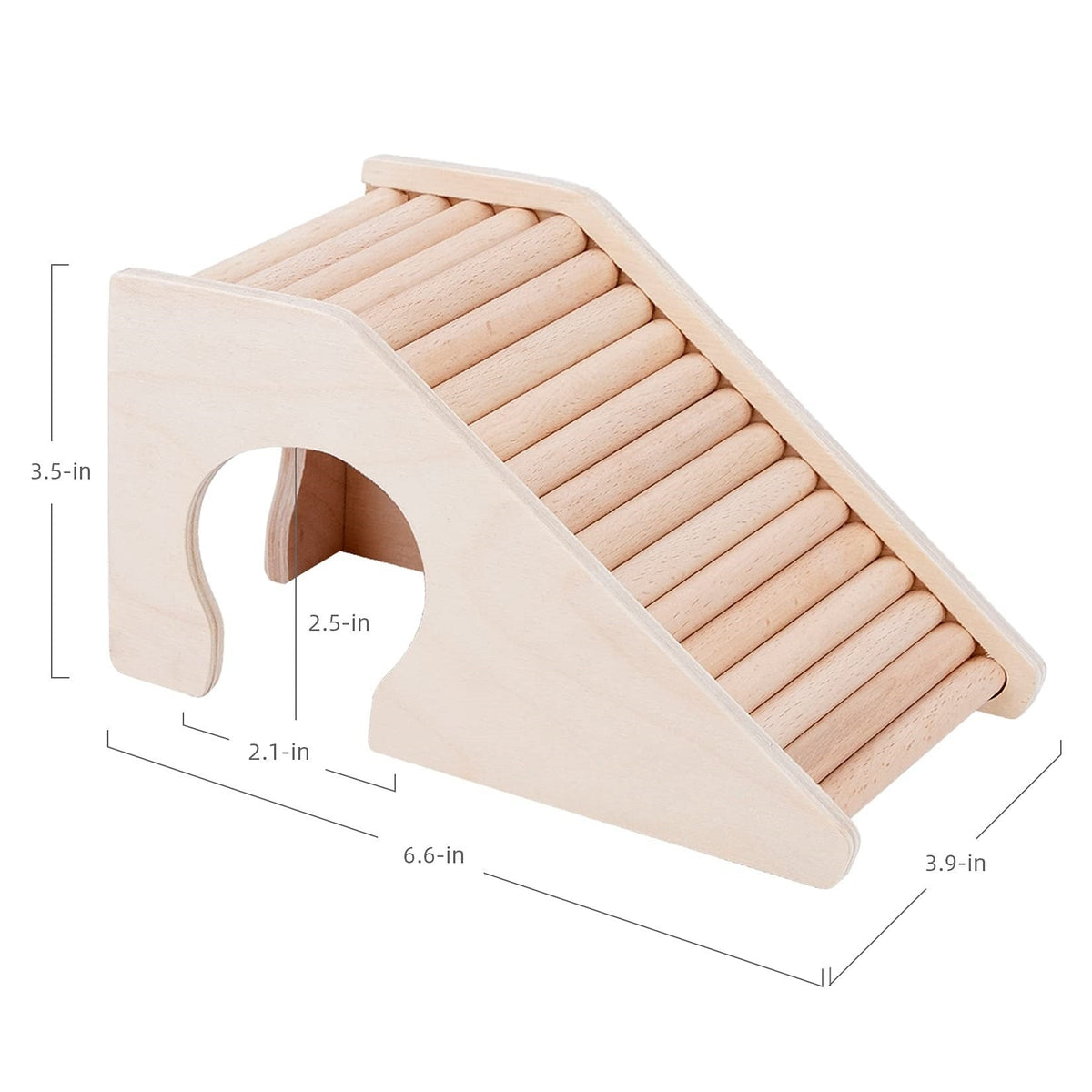Natural Wood 2-in-1 Ramp & Sheltered Hide