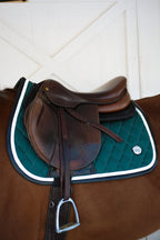 Jump Saddle Pad | Green- Black & White