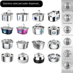 Stainless Steel Smart Pet Water Dispenser with Automatic Circulation and Filtration, Large Capacity Feeder for Cats and Dogs