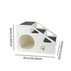 3/4 Dog Stair Ladder Steps Staircase Scale Soft Removable Climbing Toy for Pet Cat Anti Brief Catcase for Sofa Pet Stairs