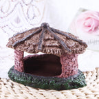 Water grass landscaping fish tank skull reptile pet shelter resin ornaments