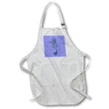Apron - Cute Seahorse Tattoo Style In Blue and Gray Vector Art - Seahorse