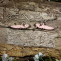 Axolotl Wooden Dangle Earrings | Cute Amphibian Animal Jewelry