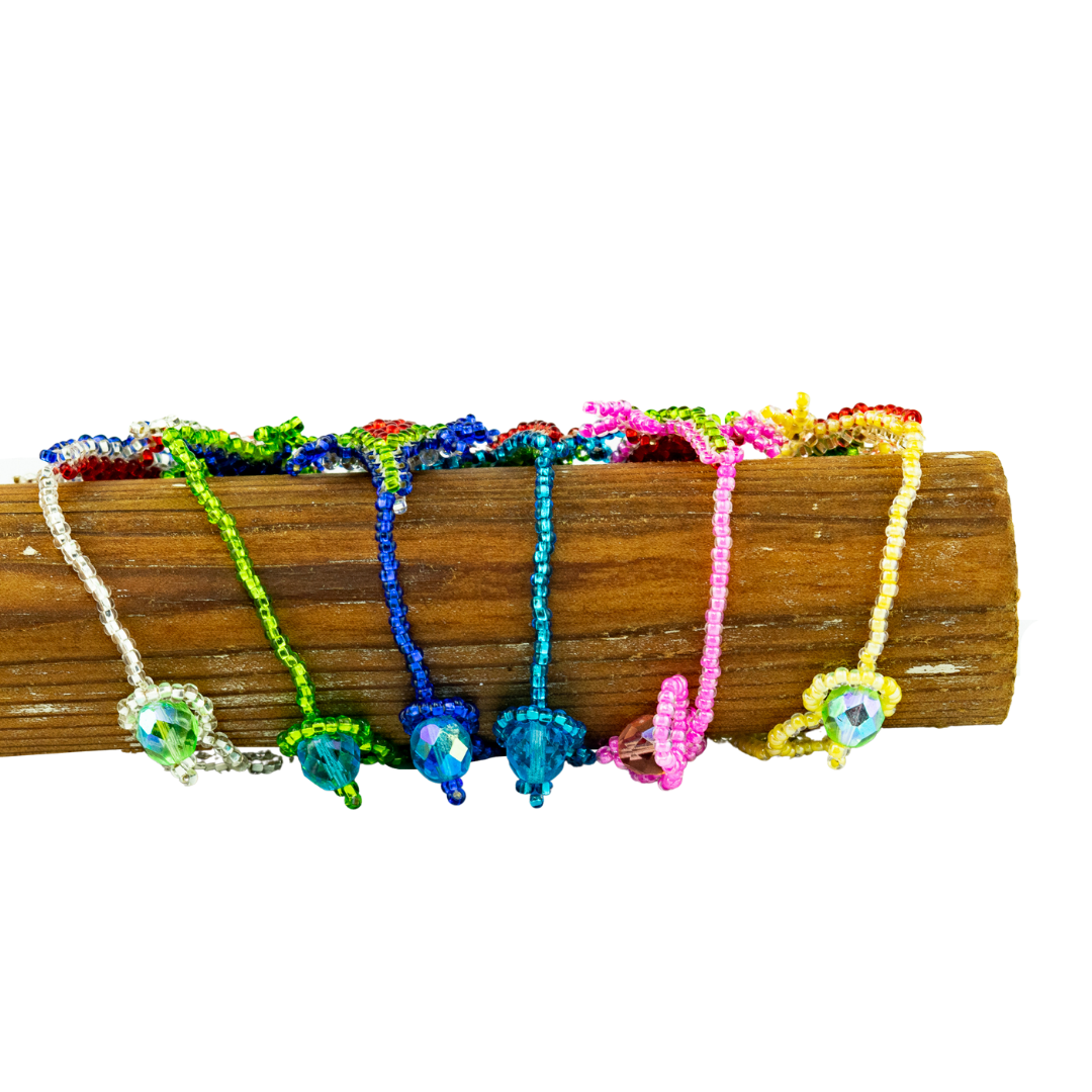 Lizard Seed Bead Kids Bracelet - Guatemala
