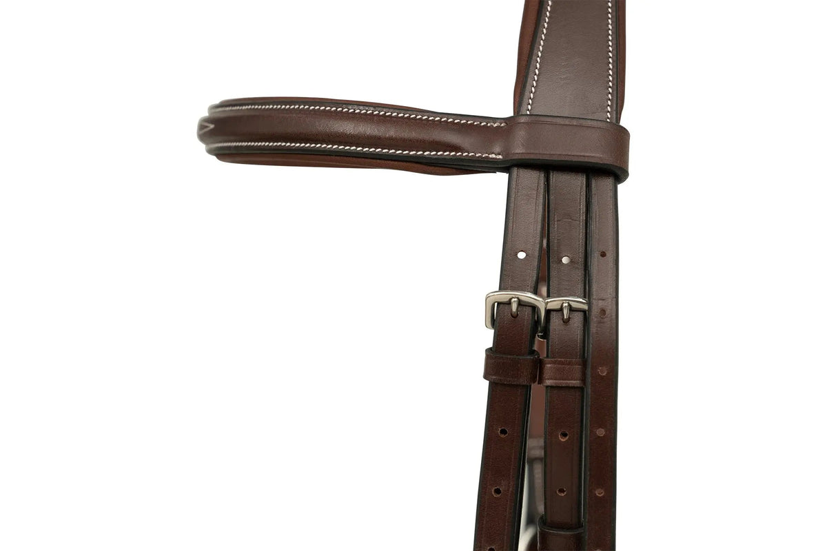 Huntley Equestrian Sedgwick Leather Padded Monocrown Figure 8 Bridle