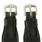 Huntley Equestrian Children's Black Leather Jodhpur Garter Straps