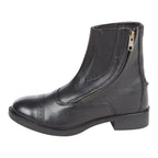 Daisy Clipper Children's Side Zipper Premium Leather Paddock Boots Horse Riding Boots, Black