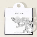 SECRET BOX_Sterling Silver Dipped Lizard Two Finger Ring