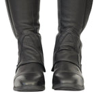 Grand Prix LC Italian Full Leather Half Chaps, Black