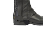 Grand Prix LC Italian Full Leather Half Chaps, Black