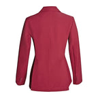 Grand Prix Ladies EQJ 3 Button Show Coat, NY Tech Fabric, Burgundy