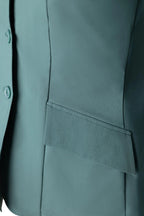 Grand Prix Ladies EQJ 3 Button Show Coat, NY Tech Fabric, New Green