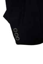 Grand Prix Saltare Premio 4 Button Riding Show Coat, Black with Dark Green