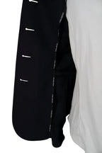Grand Prix Saltare Premio 4 Button Riding Show Coat, Black with Dark Green
