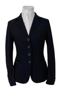 Grand Prix Saltare Premio 4 Button Riding Show Coat, Navy with Navy