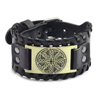 Trendy Viking Bracelet Nordic Rune Compass God Bird Charm Men's Bracelet New Fashion Leather Woven Jewelry Accessorie Party Gift