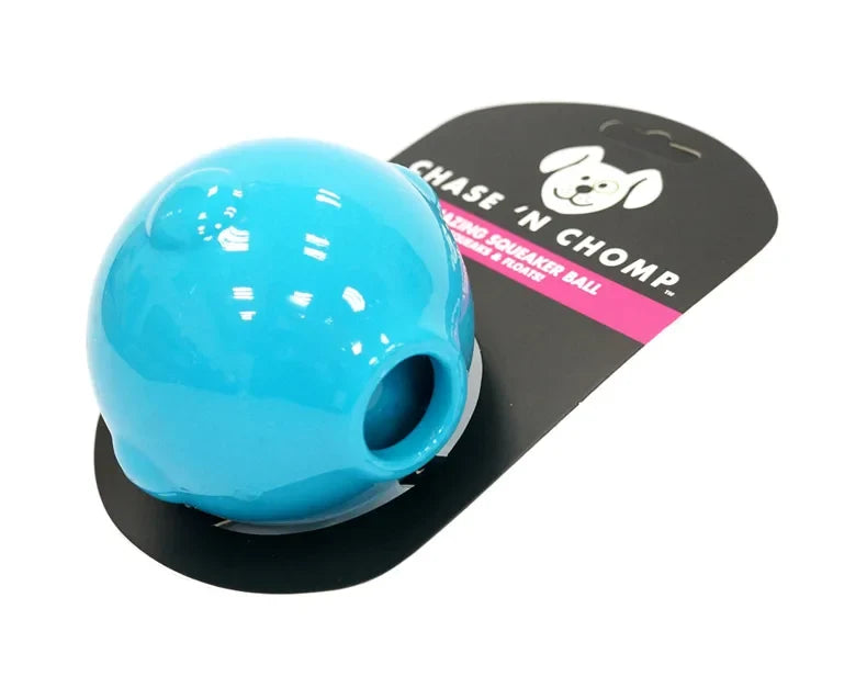 CAITEC Dog Toy Amazing Squeaker Ball Durable Floatable Springy Bite Resistant Best for Tossing Chasing Foraging Medium Large Dog