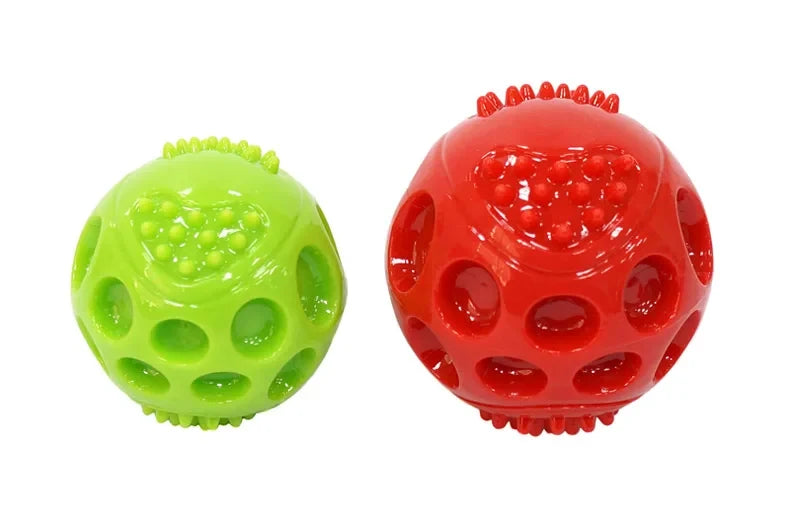 Caitec Dog Toys Squeaking Bouncing Ball Durable Floatable Springy Pet Toys Squeaky Ball Bite Resistant