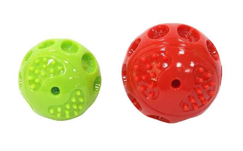 Caitec Dog Toys Squeaking Bouncing Ball Durable Floatable Springy Pet Toys Squeaky Ball Bite Resistant